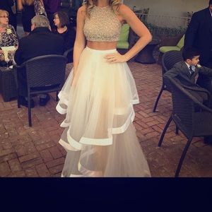 Two piece formal dress